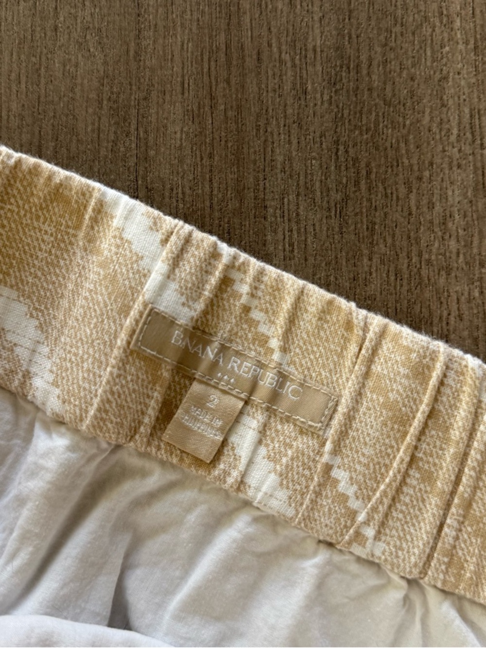 Banana Republic Creamy Chevron High Waist Mini Skirt - Picture 4 of 5